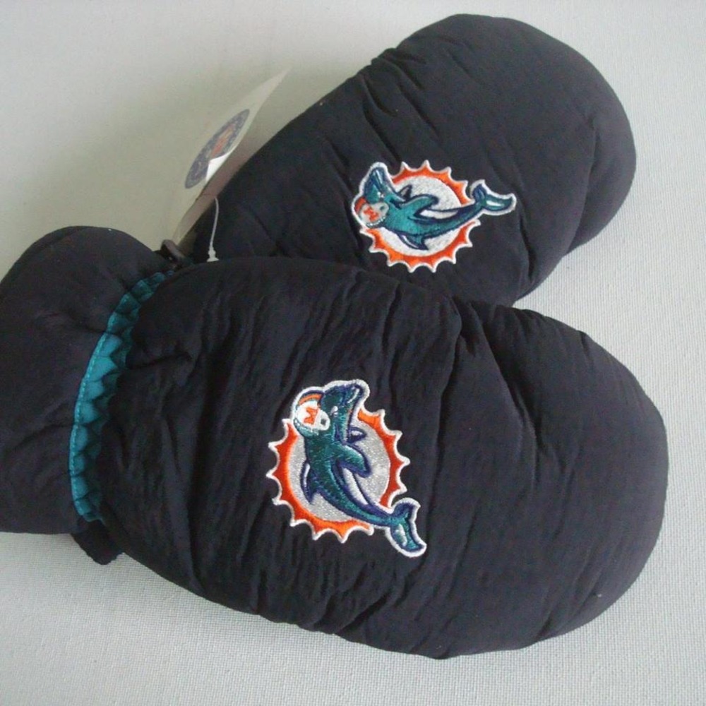 MIAMI DOLPHINS GLOVES  VINTAGE G-CAP‎ G4